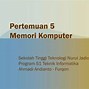 Cara Kerja Memori Sd